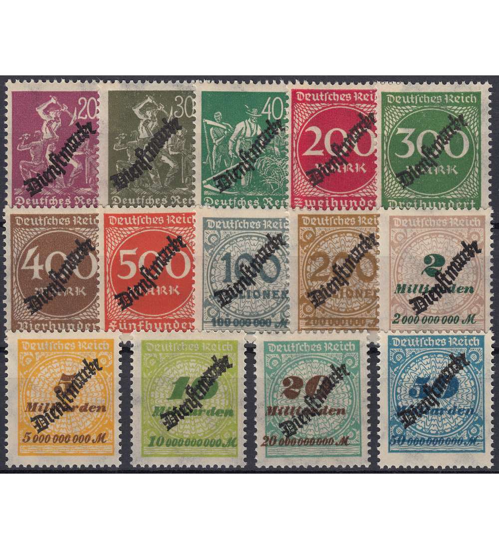 Deutsches Reich Dienst Nr. 75-88 postfrisch **