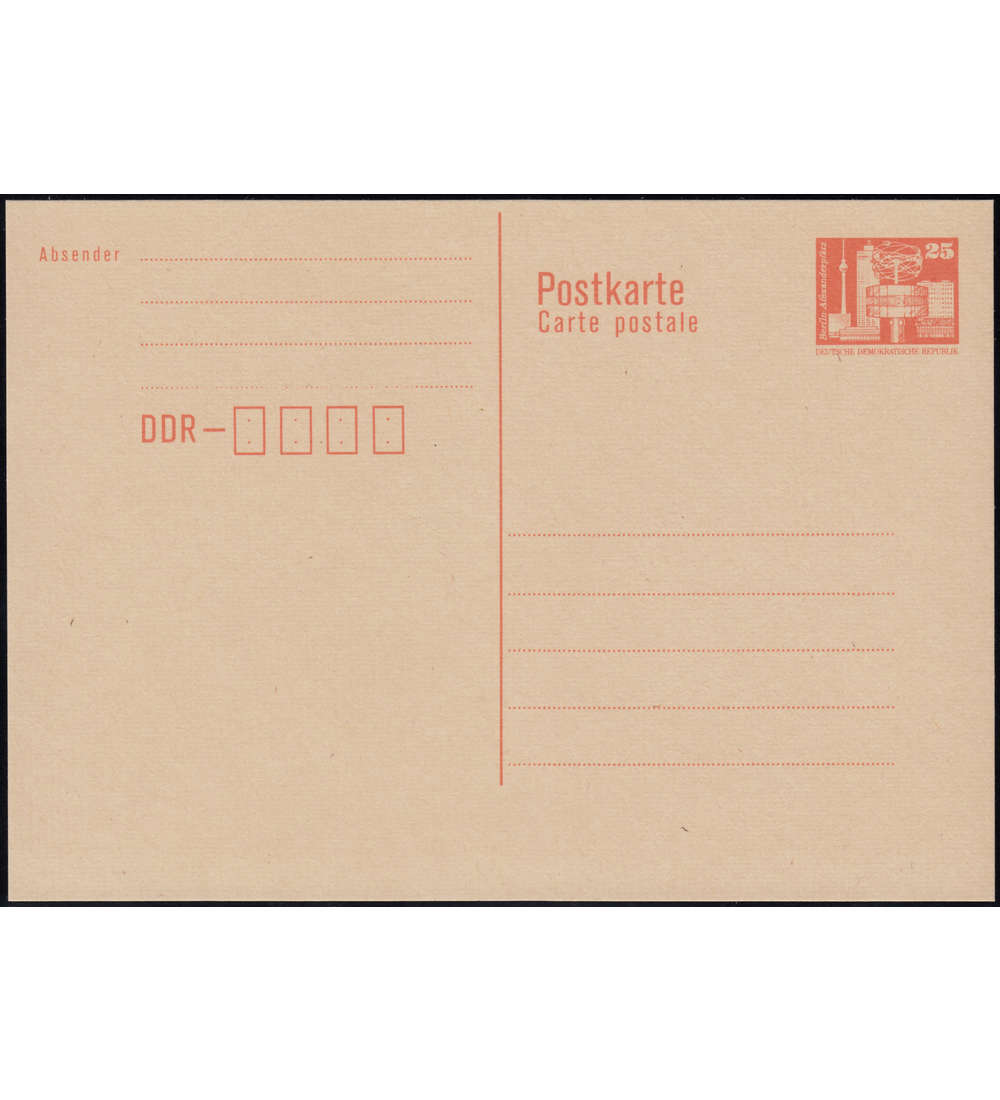 DDR Postkarte P87 postfrisch **
