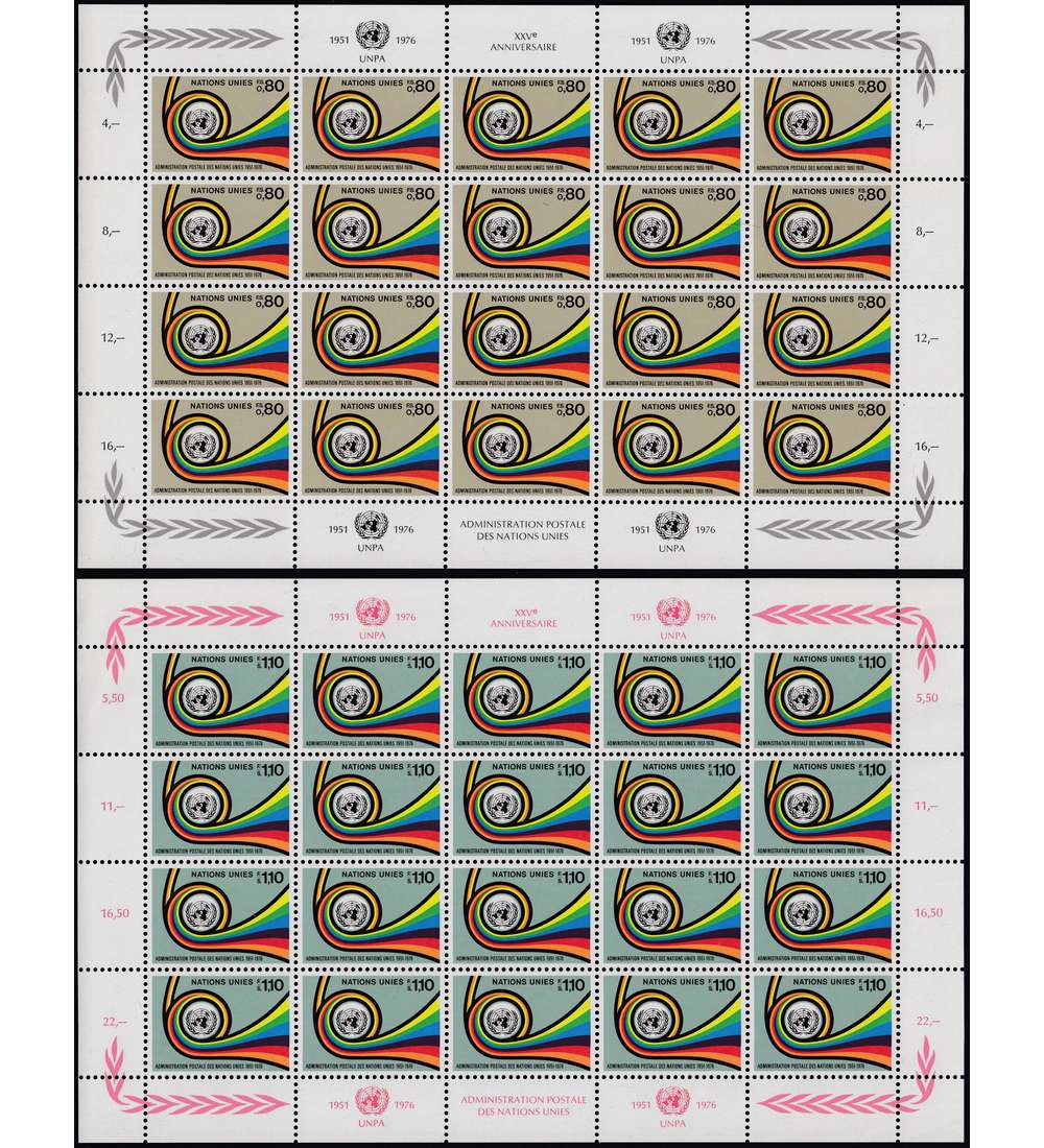 UNO Genf Nr.&nbsp;60-61 postfrisch Kleinbogensatz