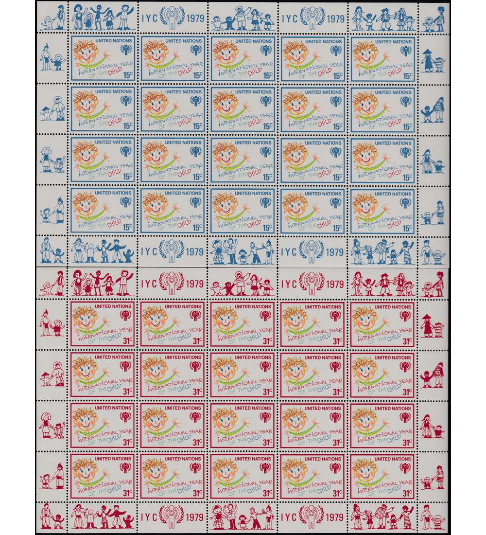 UNO New York Nr. 334-335 postfrisch Kleinbogen