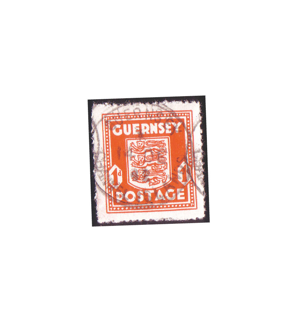 Deutsche Besetzung 2. Weltkrieg gestempelt mit Guernsey Nr. 2