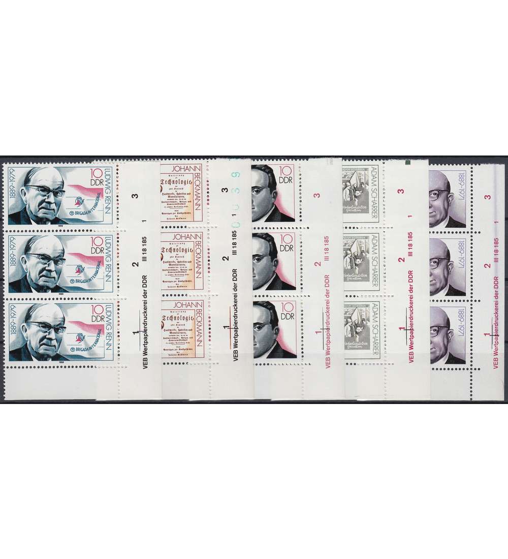 DDR Nr. 3230-34 DV postfrisch Druckvermerk