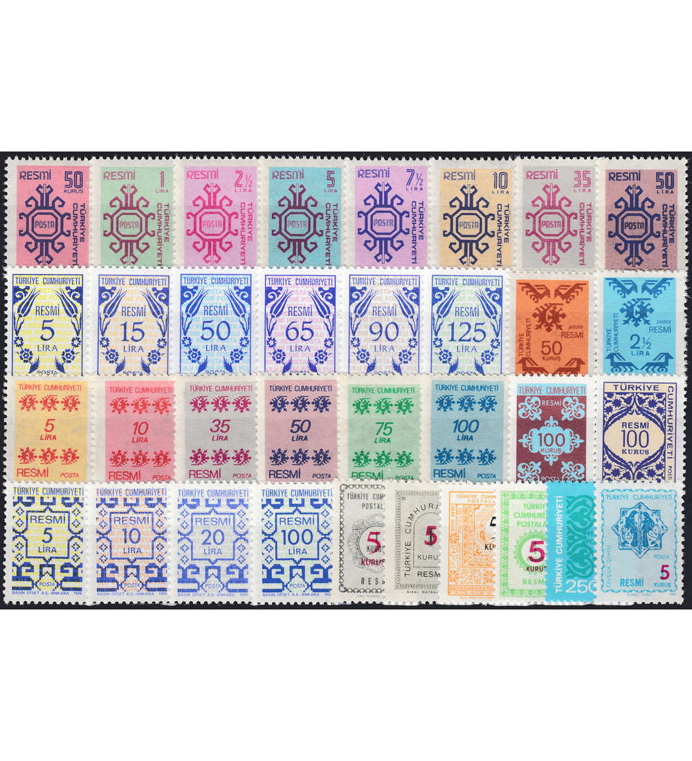 Trkei Dienstmarken postfrisch