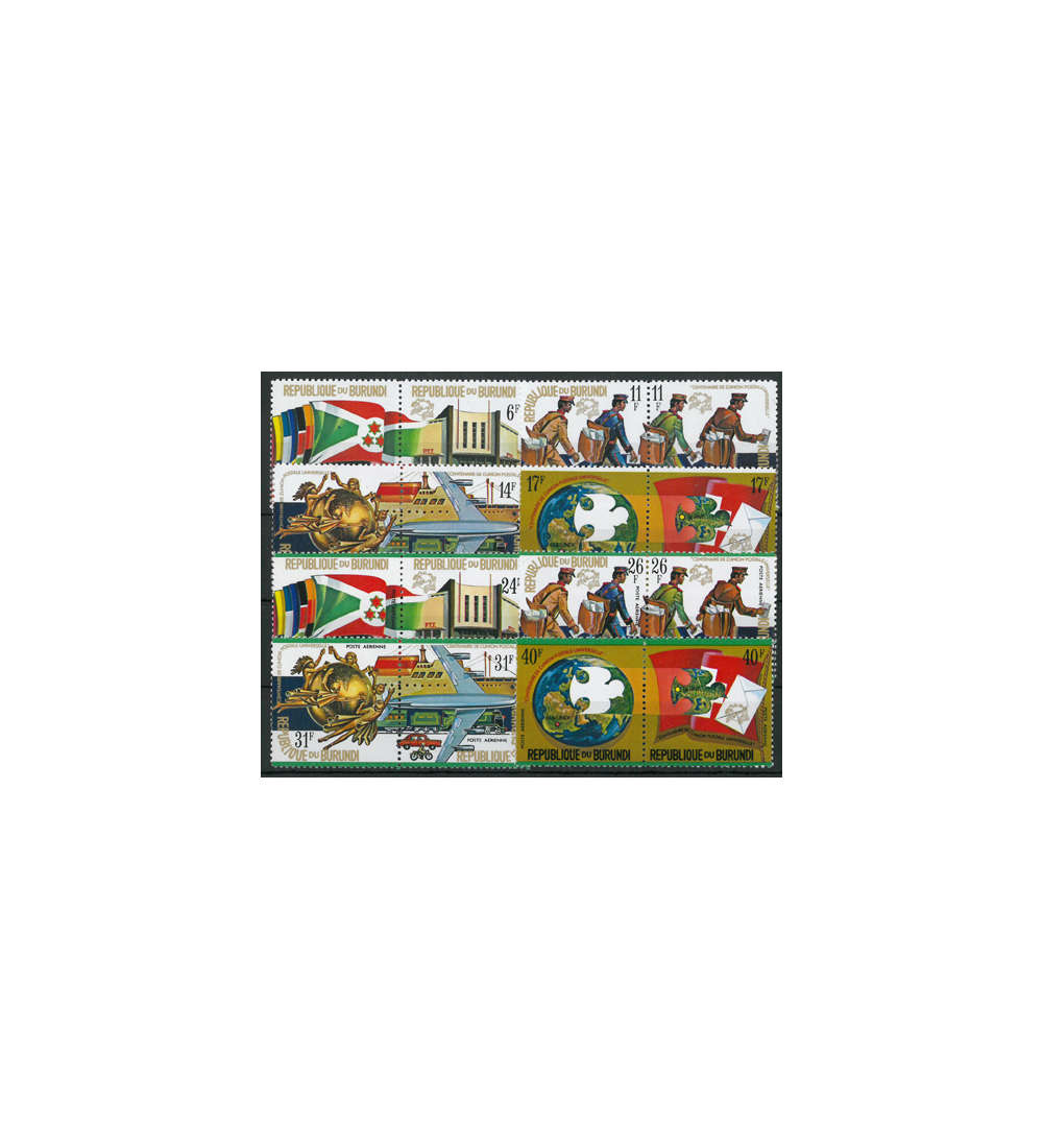 Burundi Nr. 1069-1084 A ** postfrisch 100 Jahre Weltpostverein