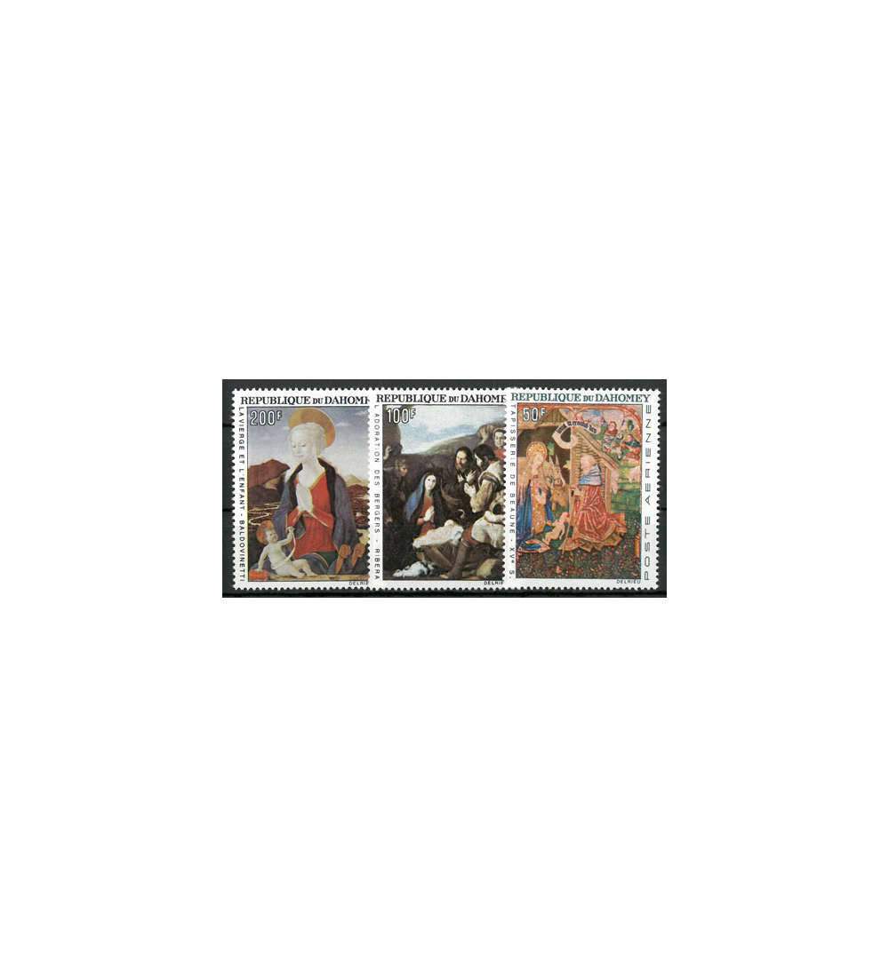Dahomey Nr. 293-295 ** postfrisch Weihnachten 1966: Gem�lde