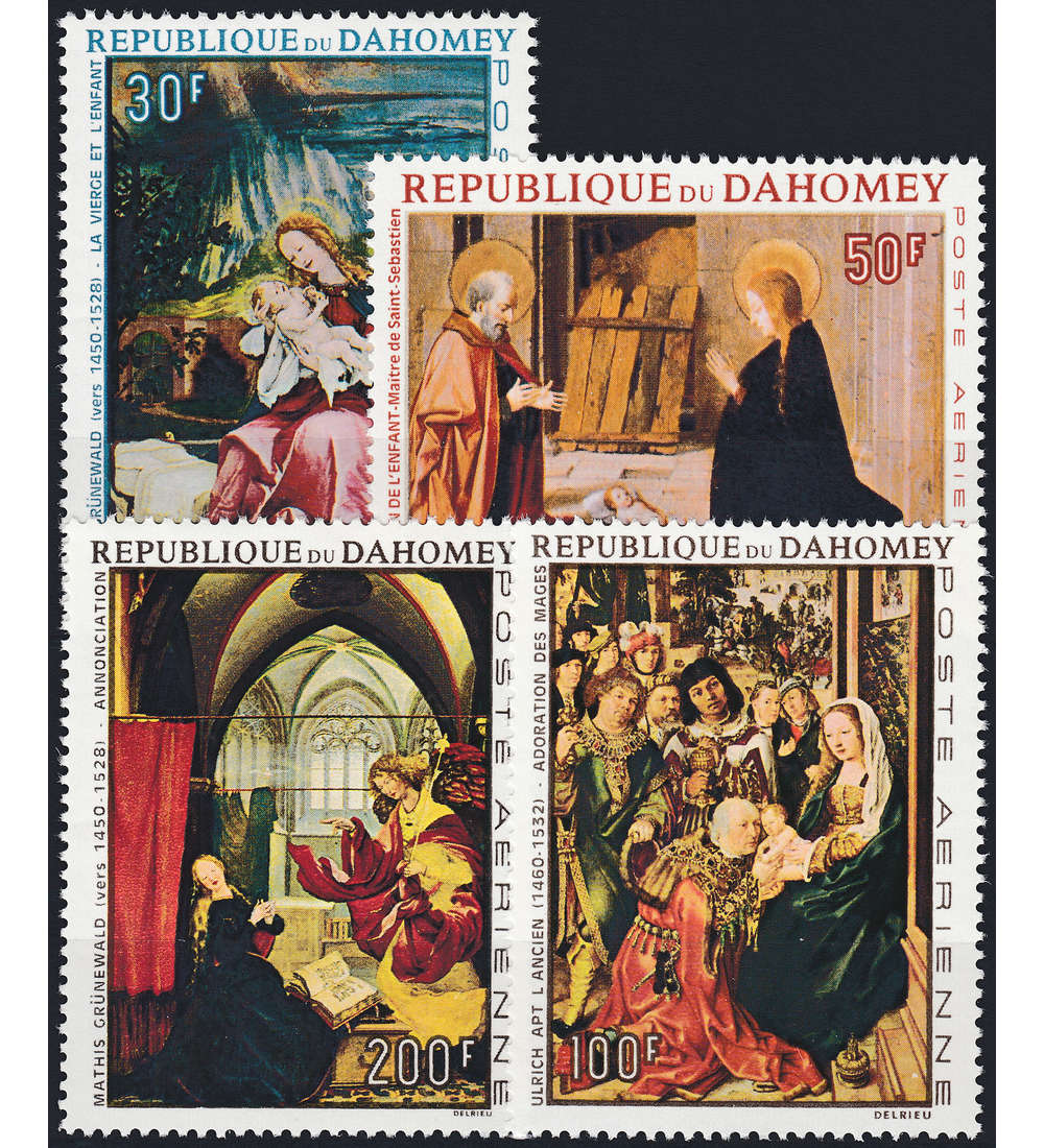Dahomey Nr. 331-334 ** postfrisch Weihnachten 1967: Gem�lde