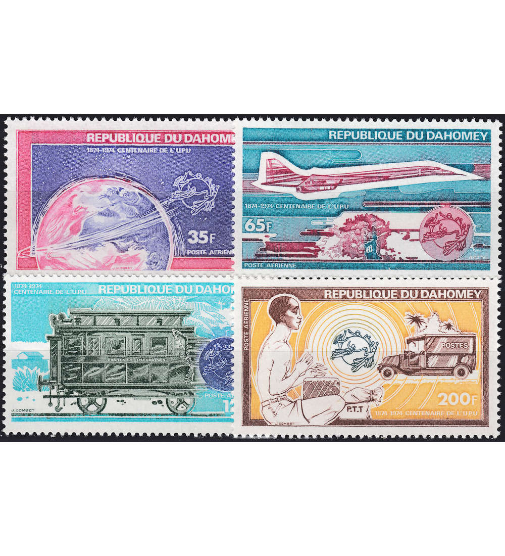 Dahomey Nr. 576-579 ** postfrisch 100 Jahre Weltpostverein
