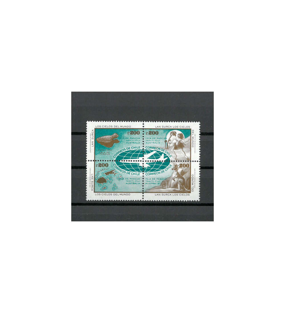 Chile Nr. 812-815 ** postfrisch LAN-Er�ffnungsflug