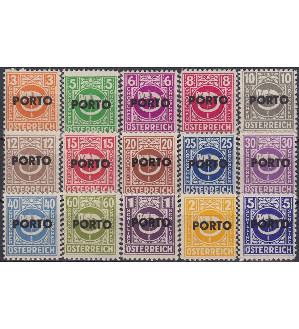 �sterreich Porto Nr. 189-203 postfrisch **