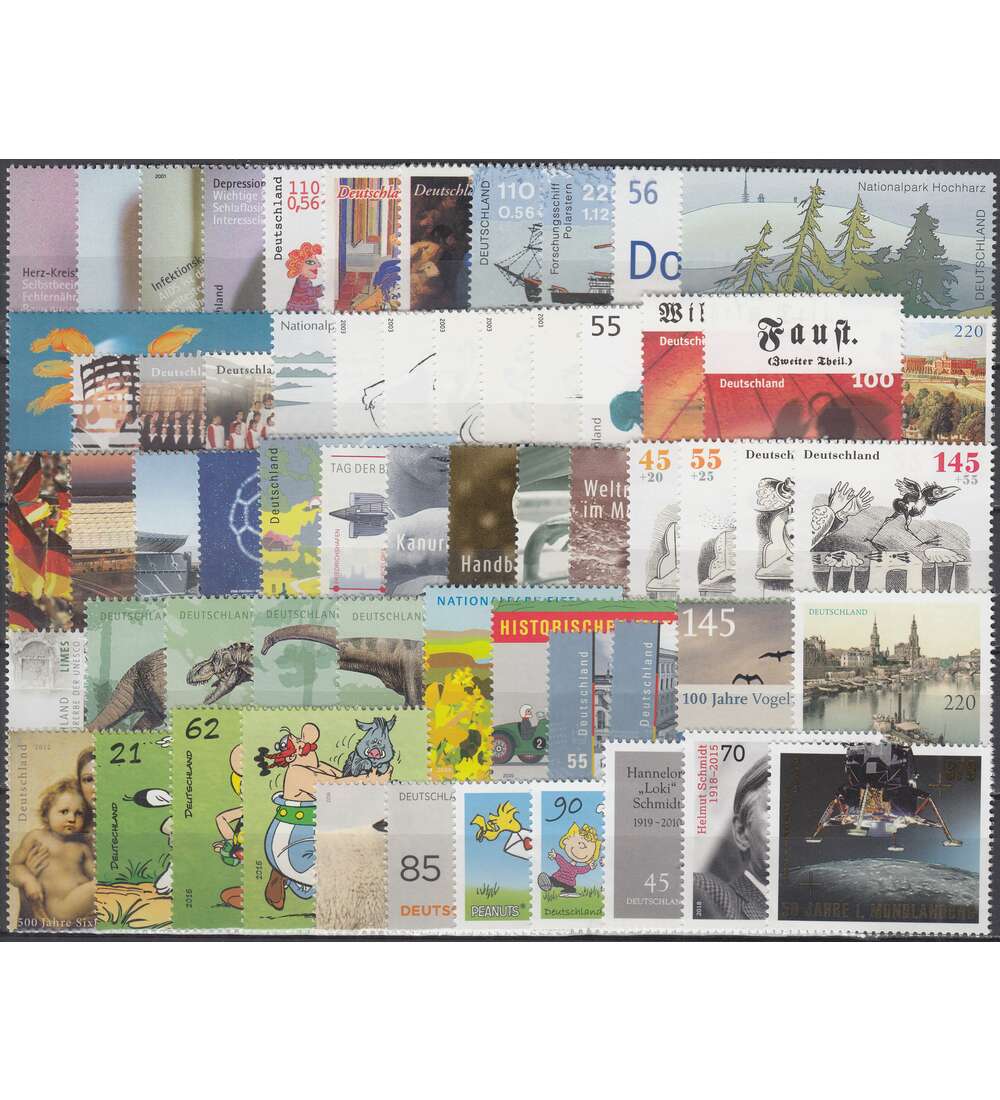 BRD Bund Einzelwerte aus Block 54-84 postfrisch **