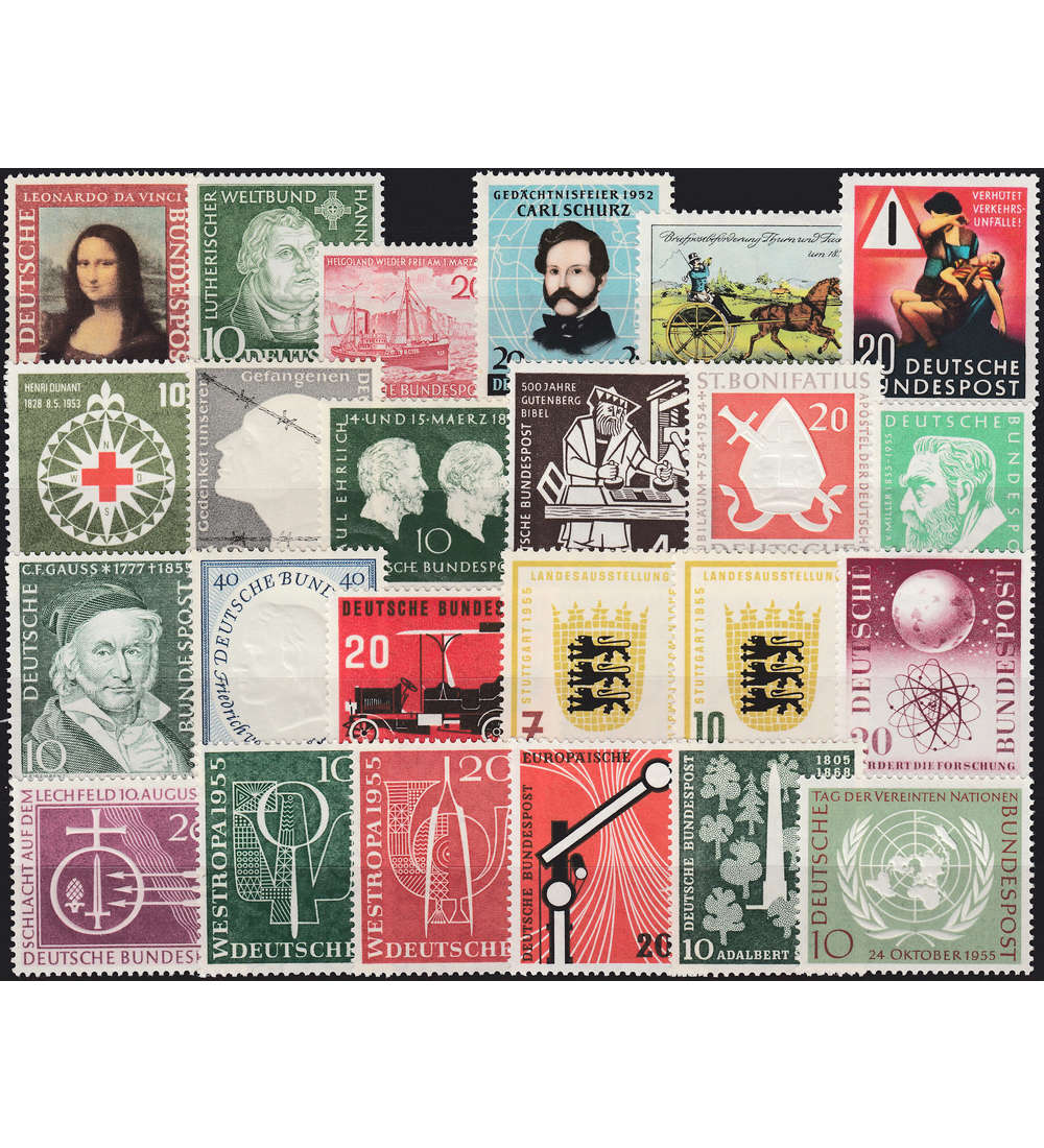 BRD Bund Sondermarken postfrisch ** aus den Jahren 1952-1955