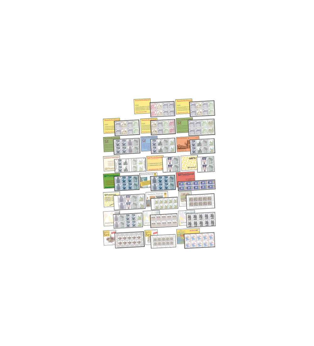 BRD Bund Markenhefte 21-39,22II,26b 28b+29b postfrisch **