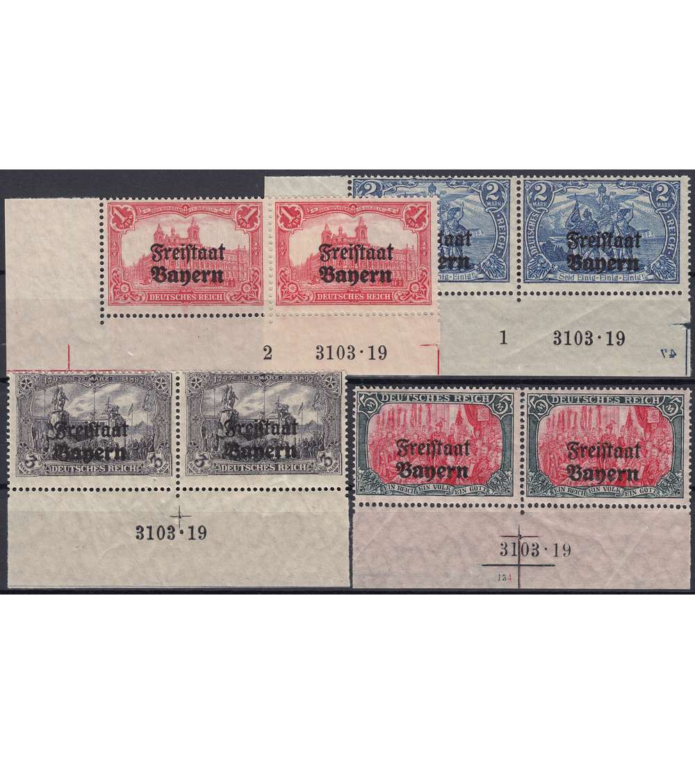 Bayern Nr. 148-151 HAN postfrisch ** Hausauftragsnummern