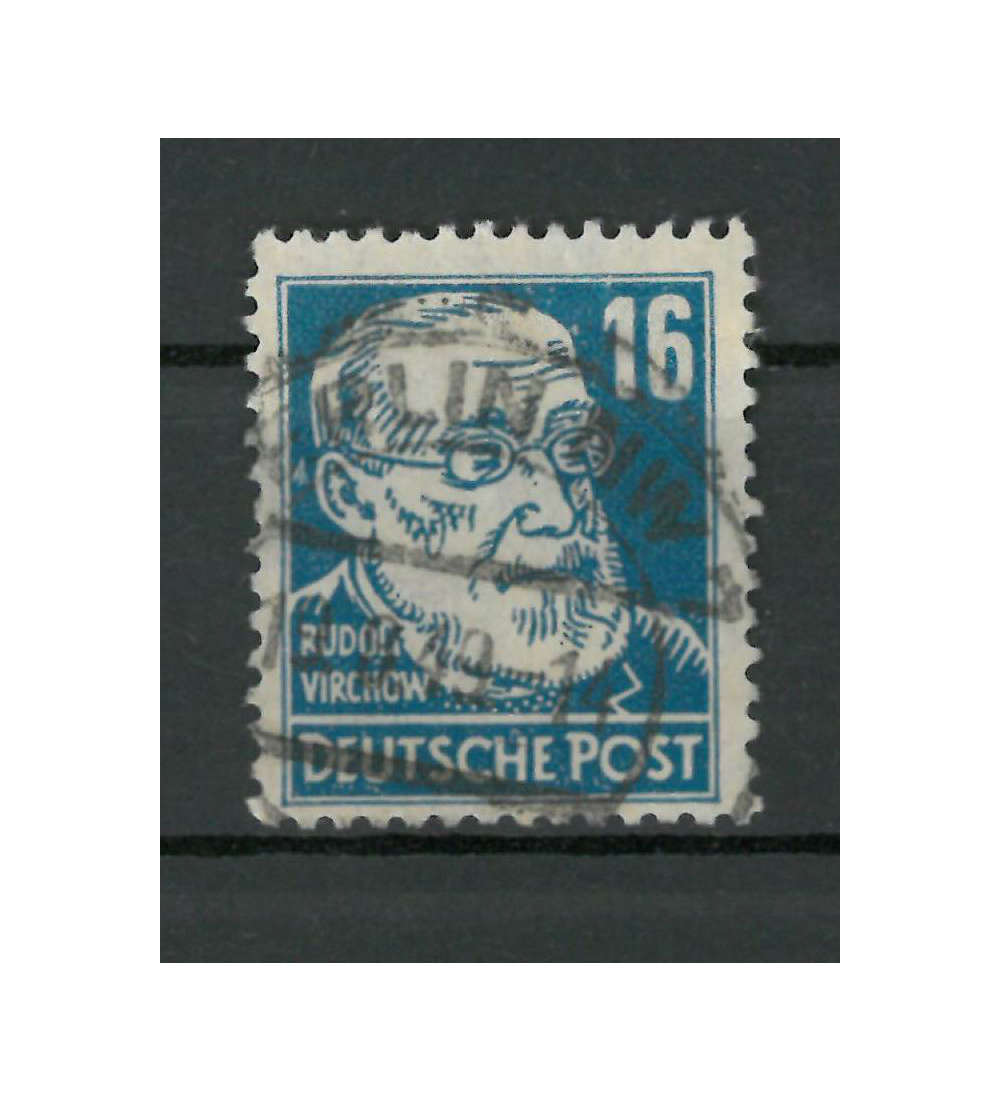 SBZ Nr. 218b gestempelt geprft und signiert Paul Farbvariante