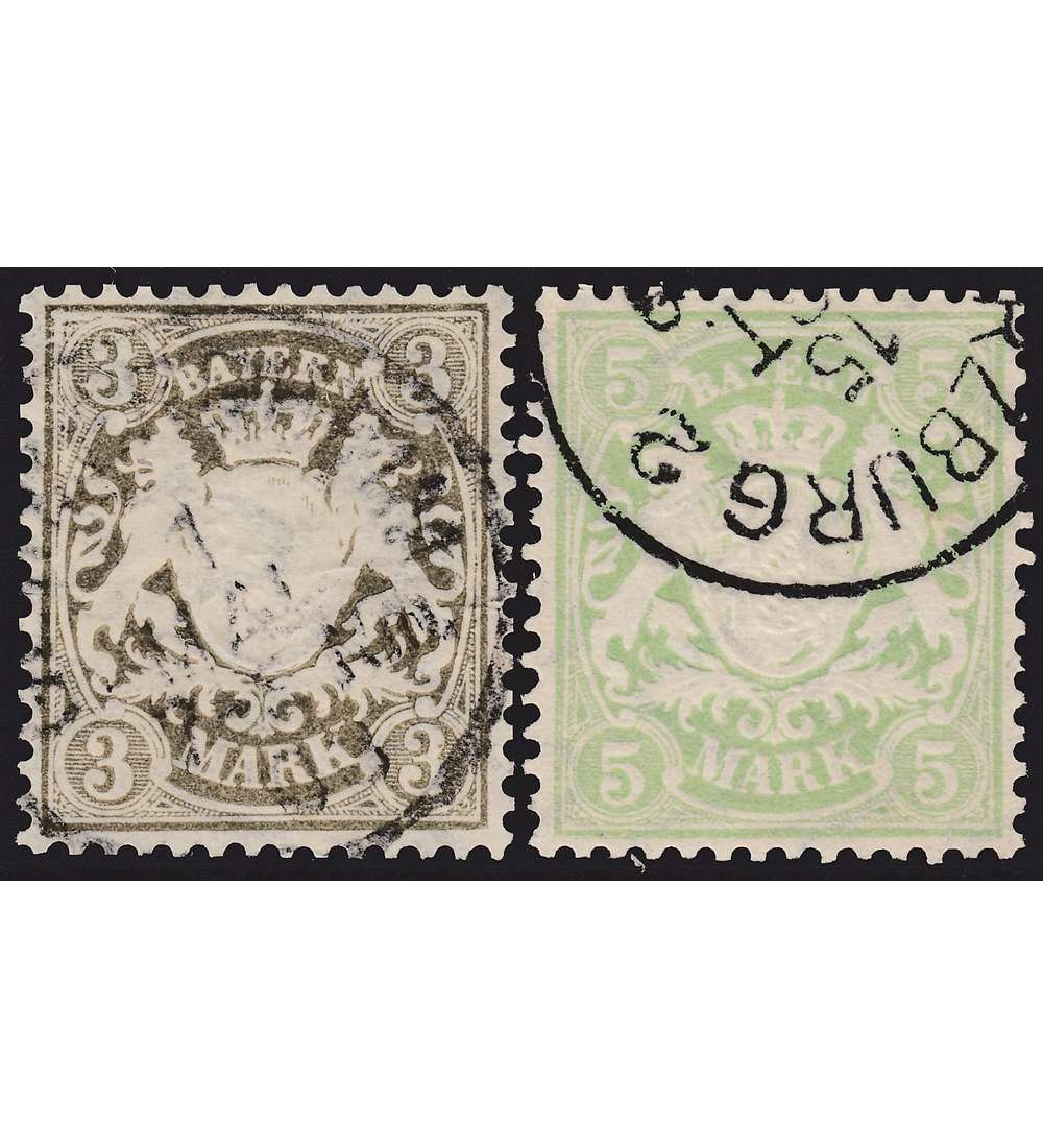 Bayern Nr. 69-70 gestempelt