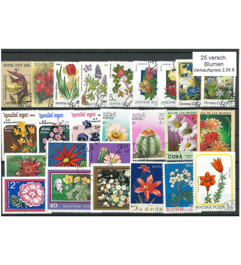 25 Blumen