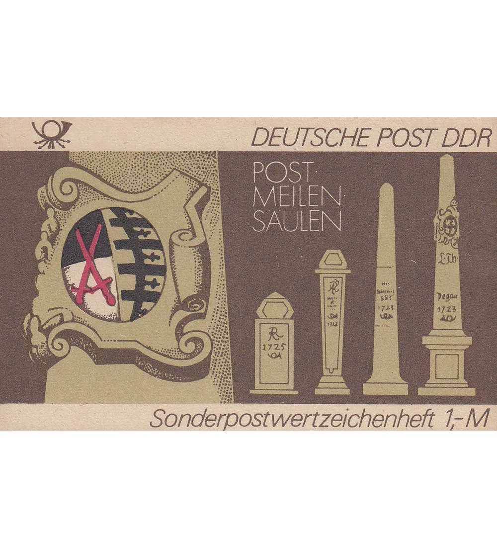 DDR Sondermarken-Heftchen SMHD 13 postfrisch ** Postmeilens�ulen