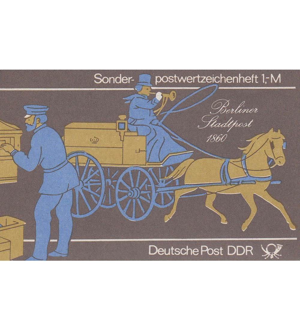 DDR Sondermarken-Heftchen SMHD 14 postfrisch ** Postzustellung gestern/heute