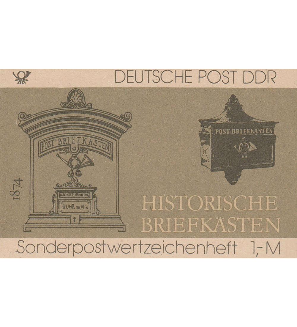 DDR Sondermarken-Heftchen SMHD 22 postfrisch ** Historische Briefk�sten