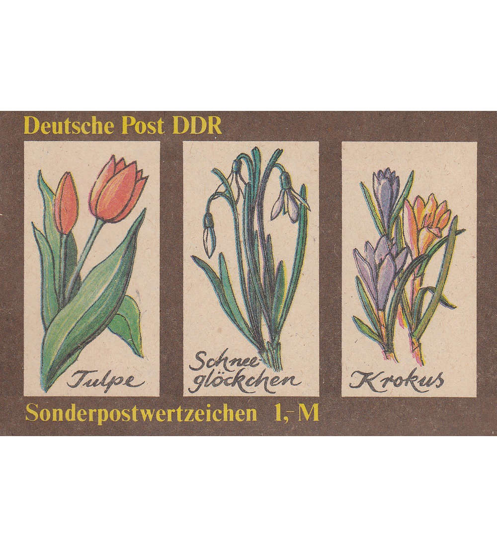 DDR Sondermarken-Heftchen SMHD 44 postfrisch ** Fr�hlingsblumen