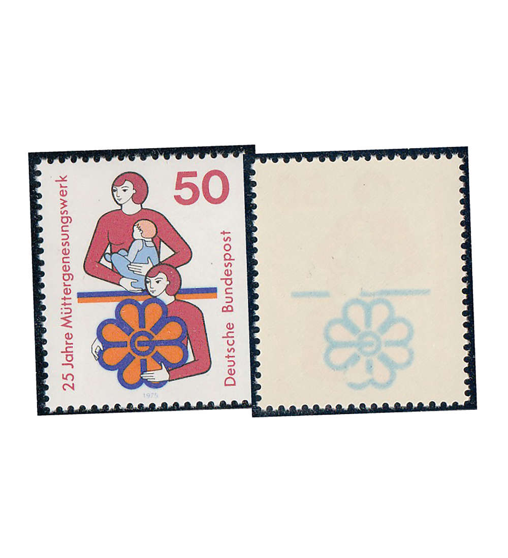 BRD Nr. 831 postfrisch mit rckseitigem Abklatsch