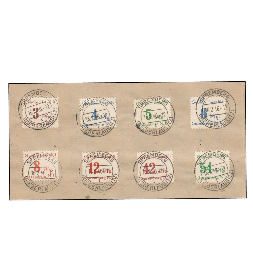 Deutschland bis 1949 mit Spremberg Nr. 7-14