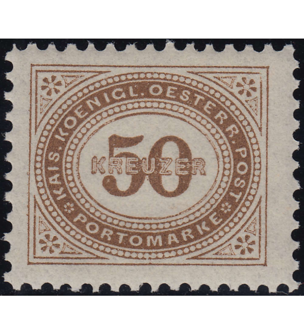 sterreich Portomarke Nr. 9 postfrisch 50 Kreuzer