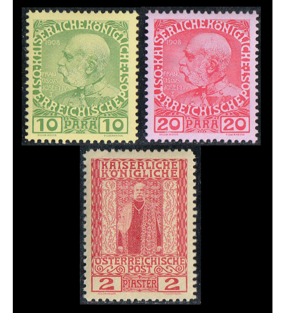 sterreich Post in der Levante Nr. 53,54+58 postfrisch **