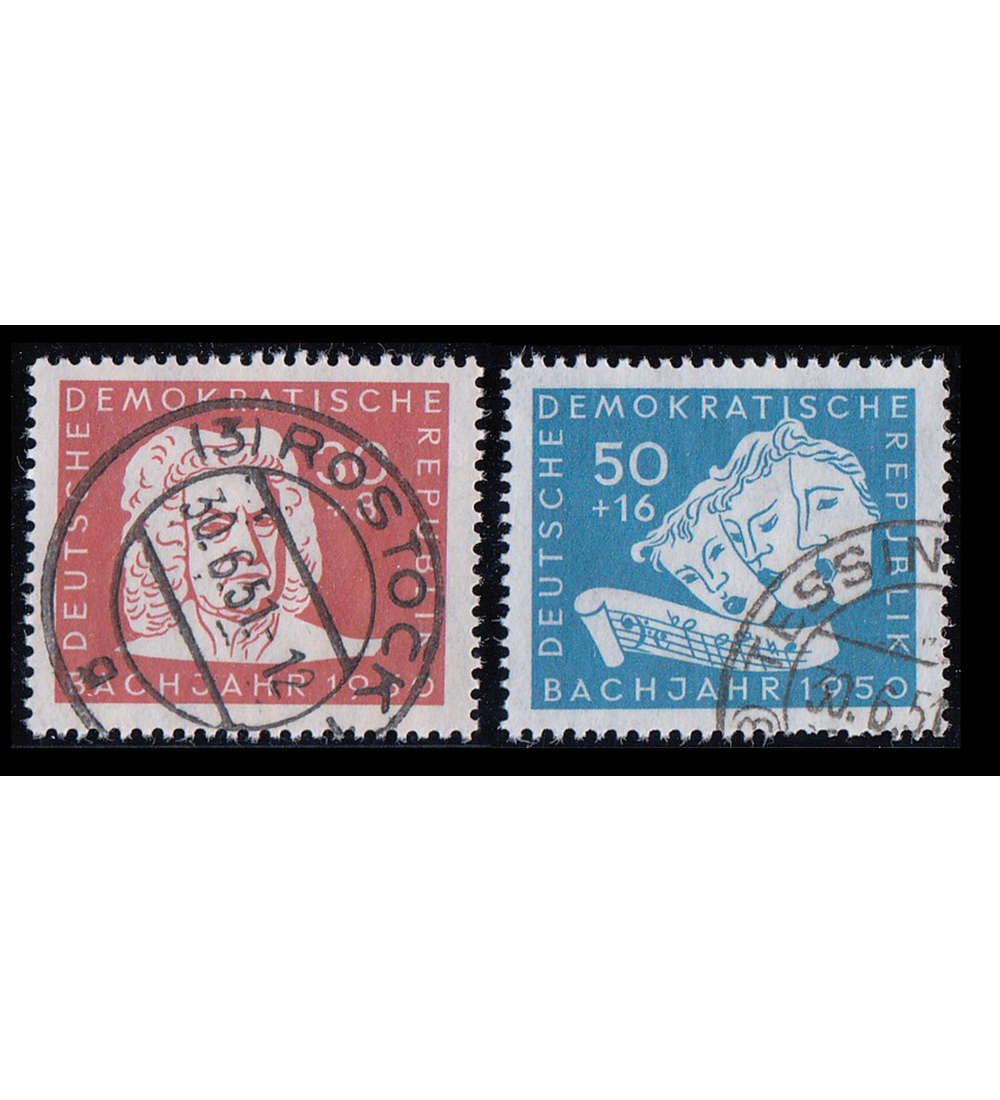DDR 50er-Jahre mit Nr. 258+ 259 gestempelt