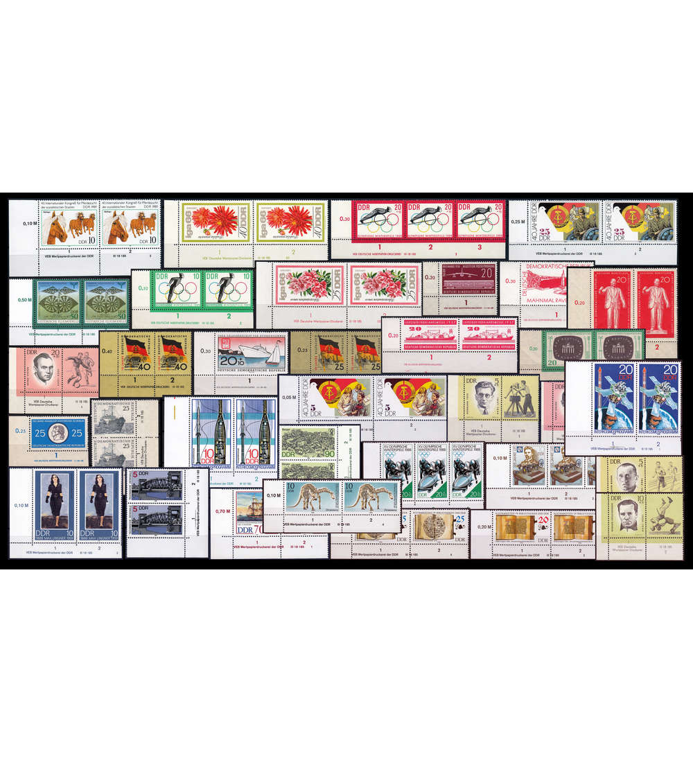 DDR 34 Druckvermerke postfrisch ** Lot 1