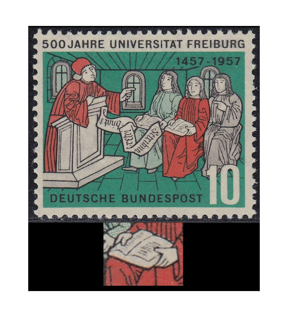 BRD Bund Nr. 256 III postfrisch ** Plattenfehler