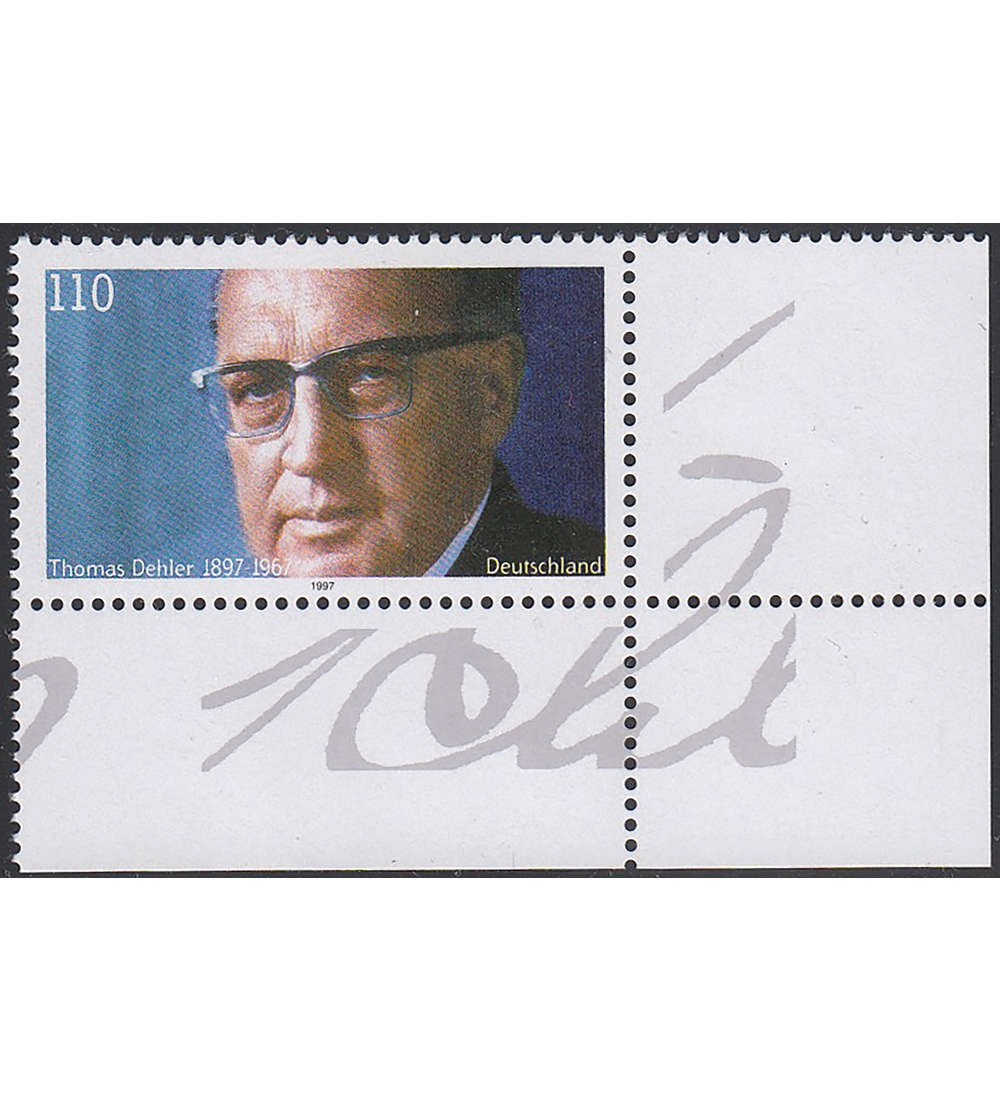 BRD Nr. 1963 postfrisch mit berbreitem Rand aus Kleinbogenverschnitt