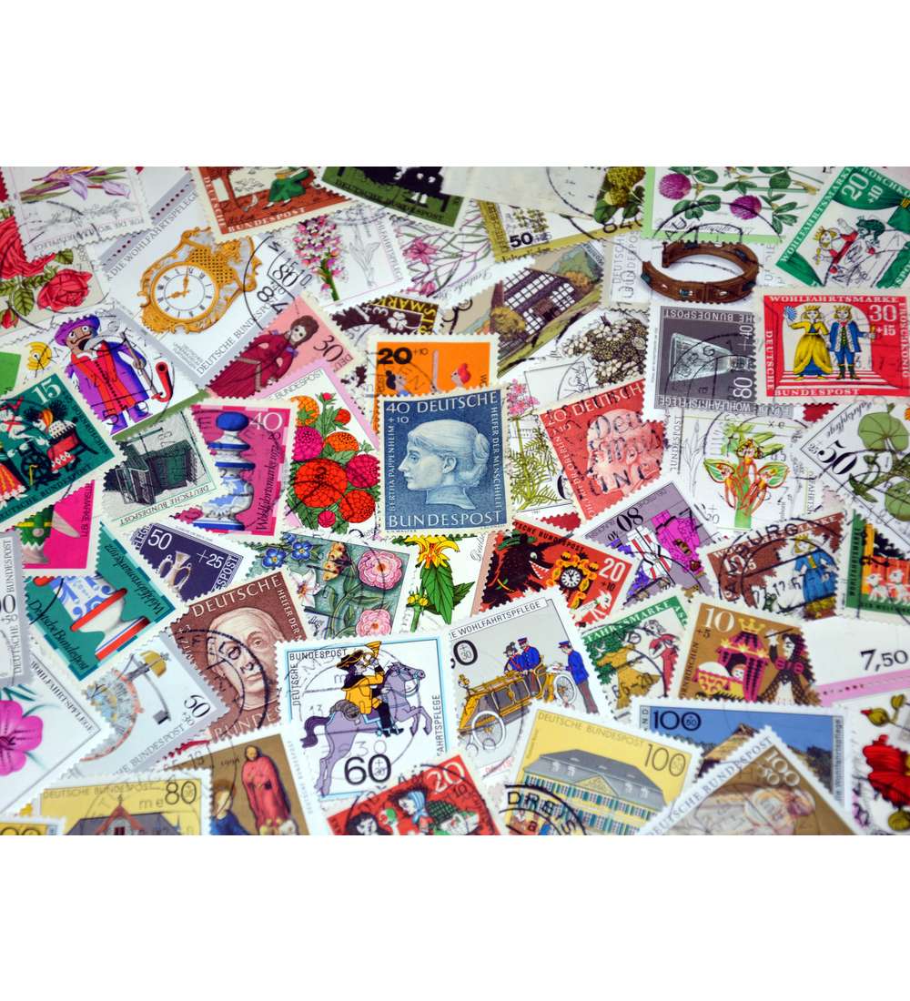 BRD 100 Wohlfahrtsmarken gestempelt mit NR. 200-203