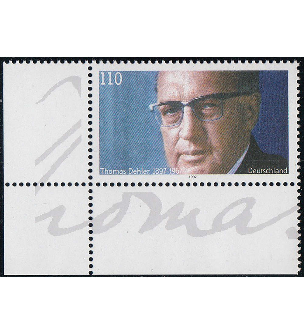 BRD Bund Nr. 1963 postfrisch ** Ecke unten links mit berbreitem Rand