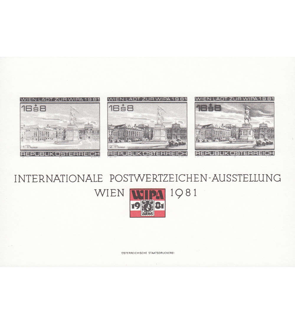 sterreich Wipa-Schwarzdruck