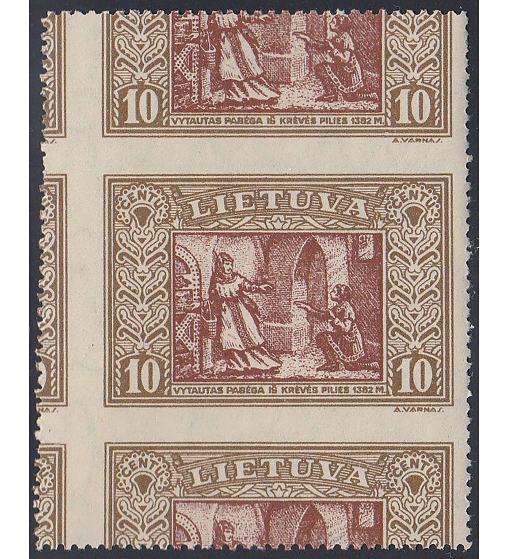Litauen Nr. 333 postfrisch ** Verzhnung Doppelstck