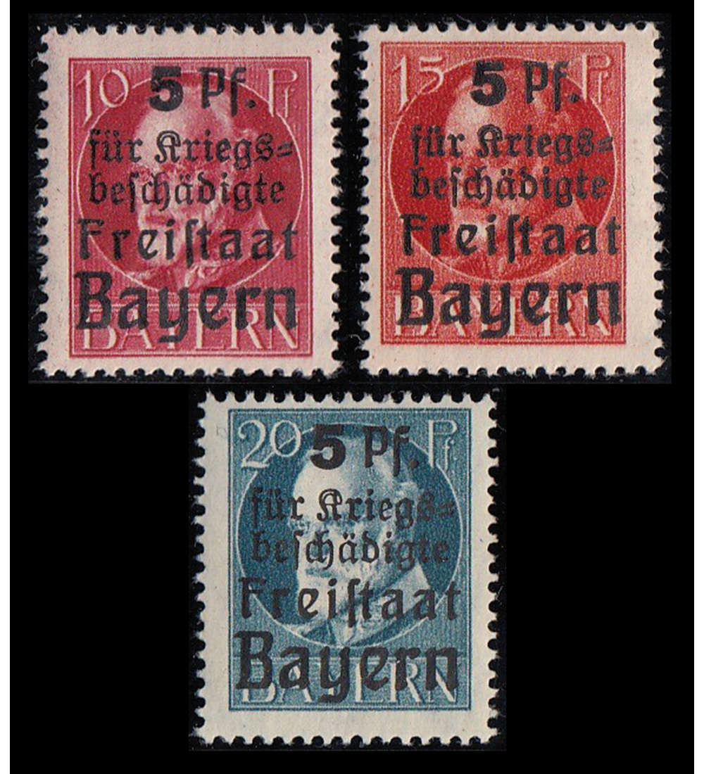 Deutschland bis 1920 postfrisch **  mit Bayern Nr. 171-173A