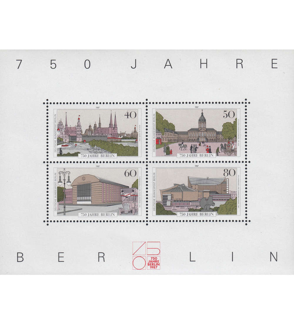 Berlin Block 8 postfrisch ** Plattenfehler