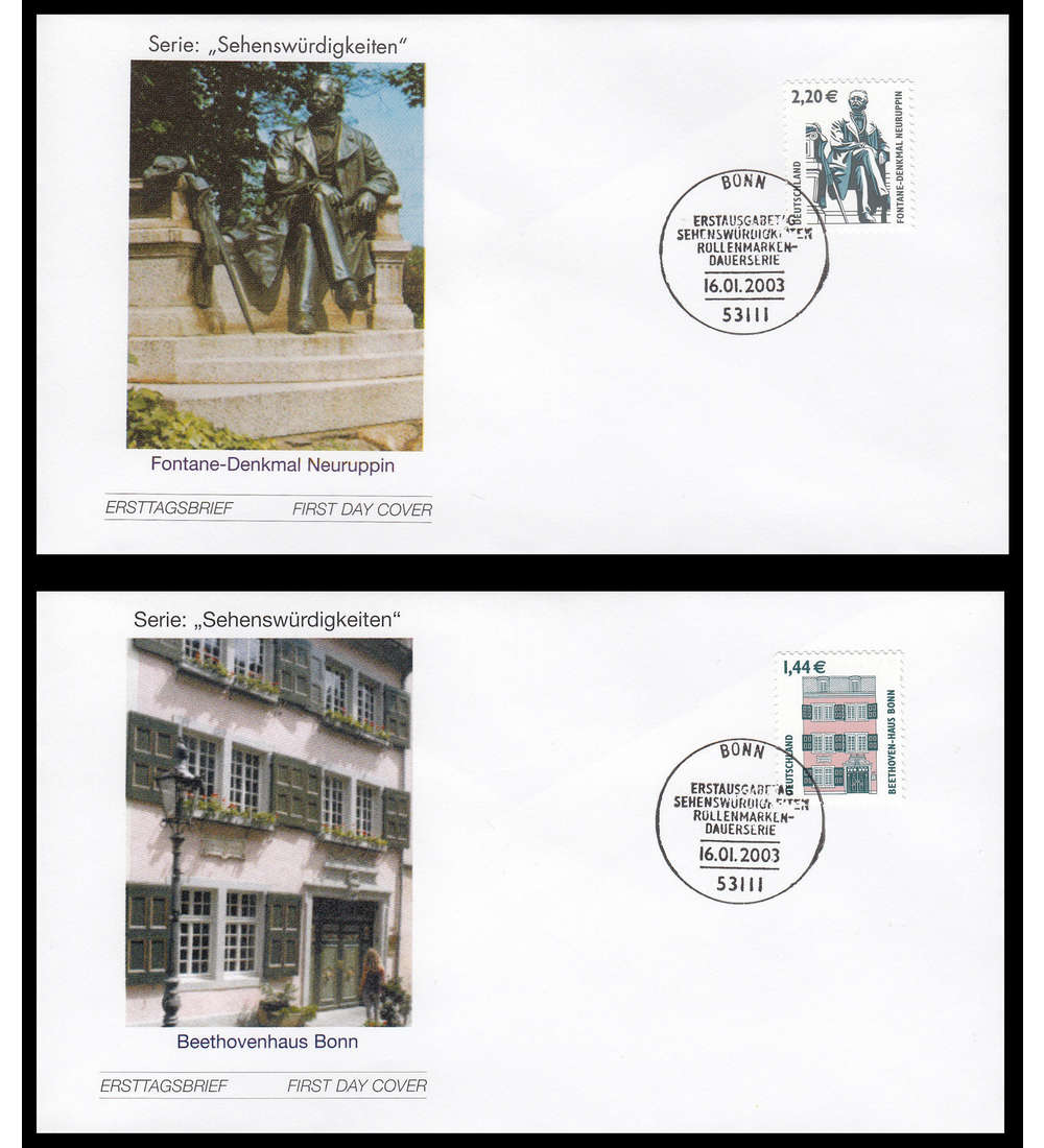 BRD Bund Nr. 2306-2307 auf FDC Ersttagsbriefe