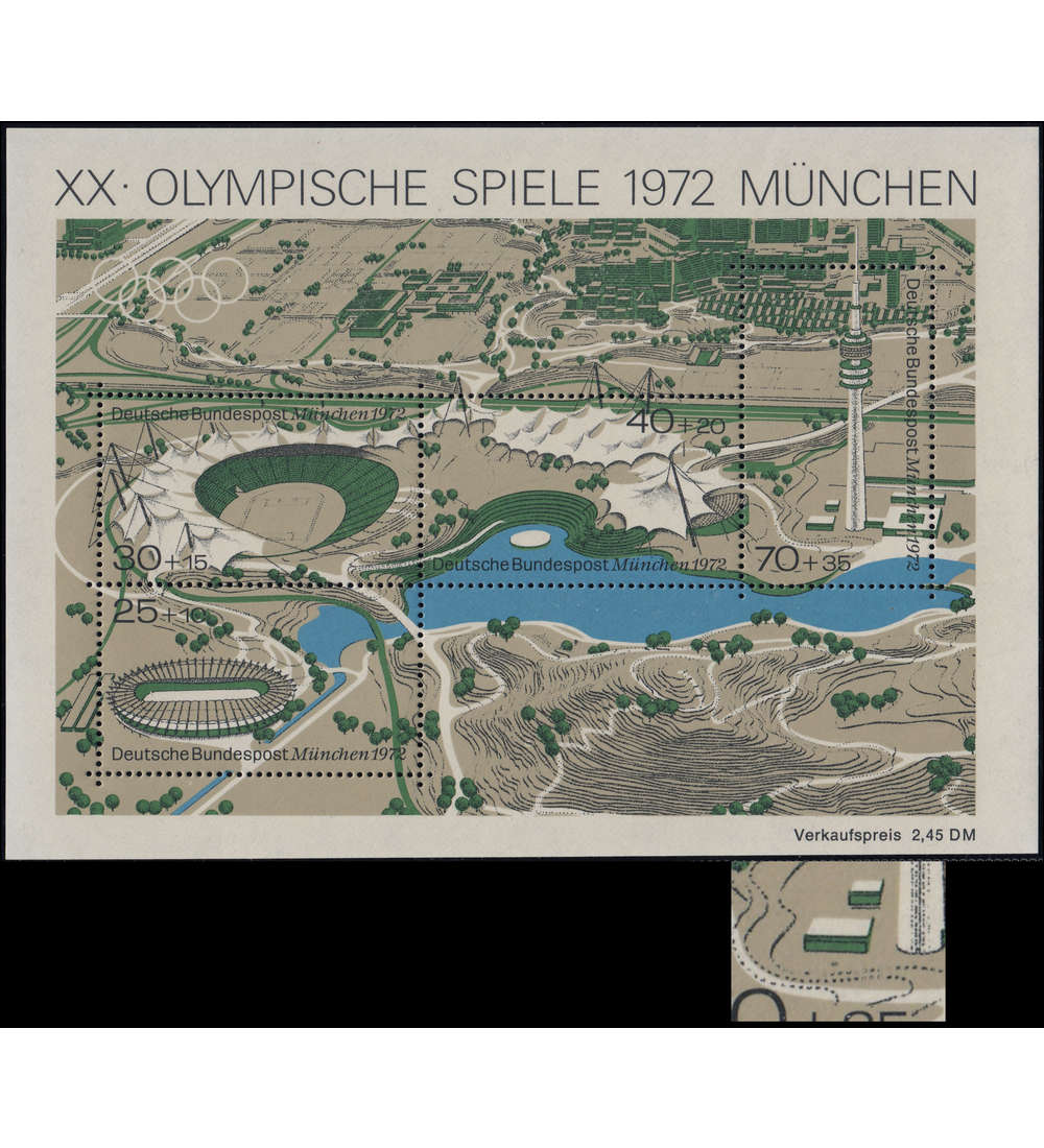 BRD Bund Block 7 I postfrisch ** Plattenfehler