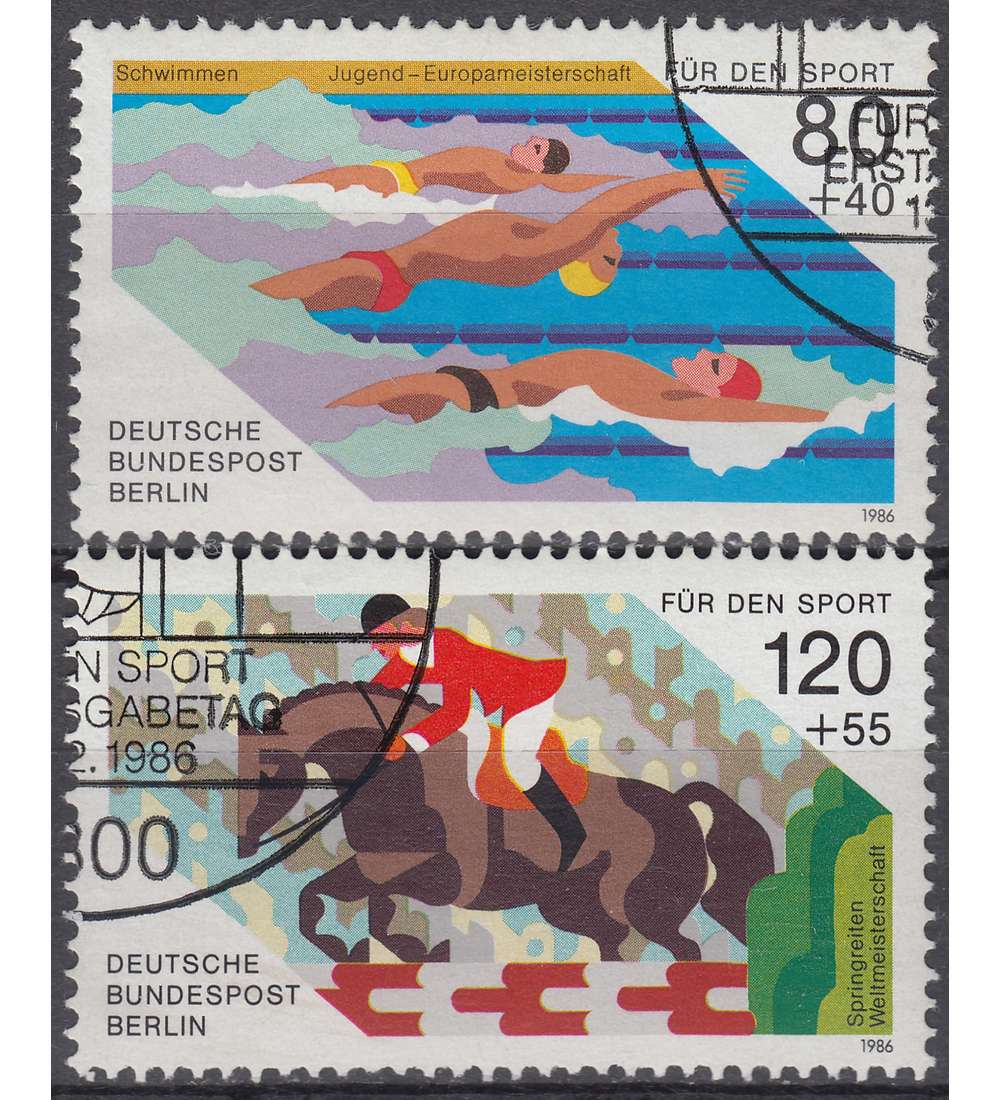 Berlin 50 Zuschlagsmarken gestempelt