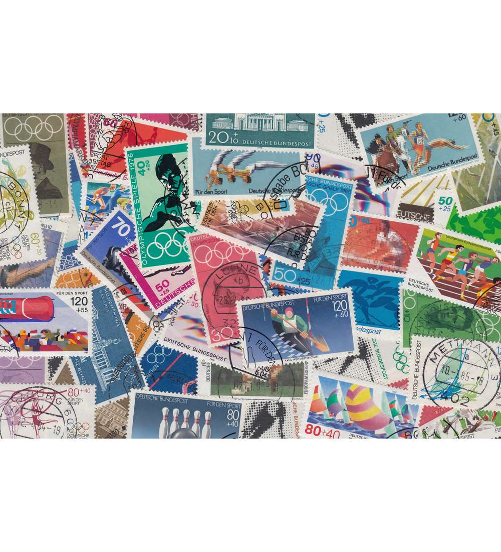 BRD Bund Sportausgaben 1968-1988 gestempelt
