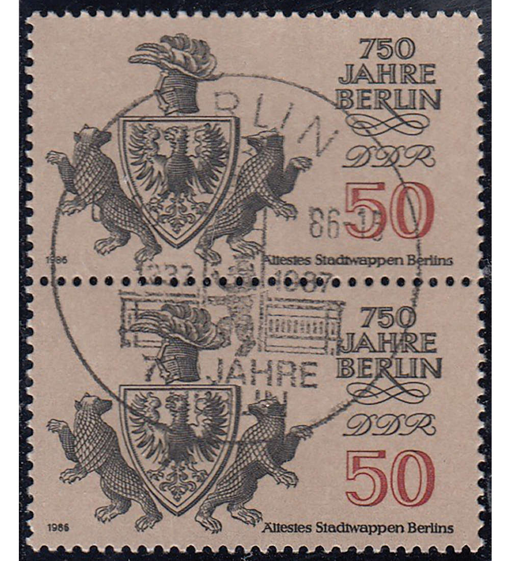 DDR Sondermarken gestempelt mit Nr. 3025 als Paar