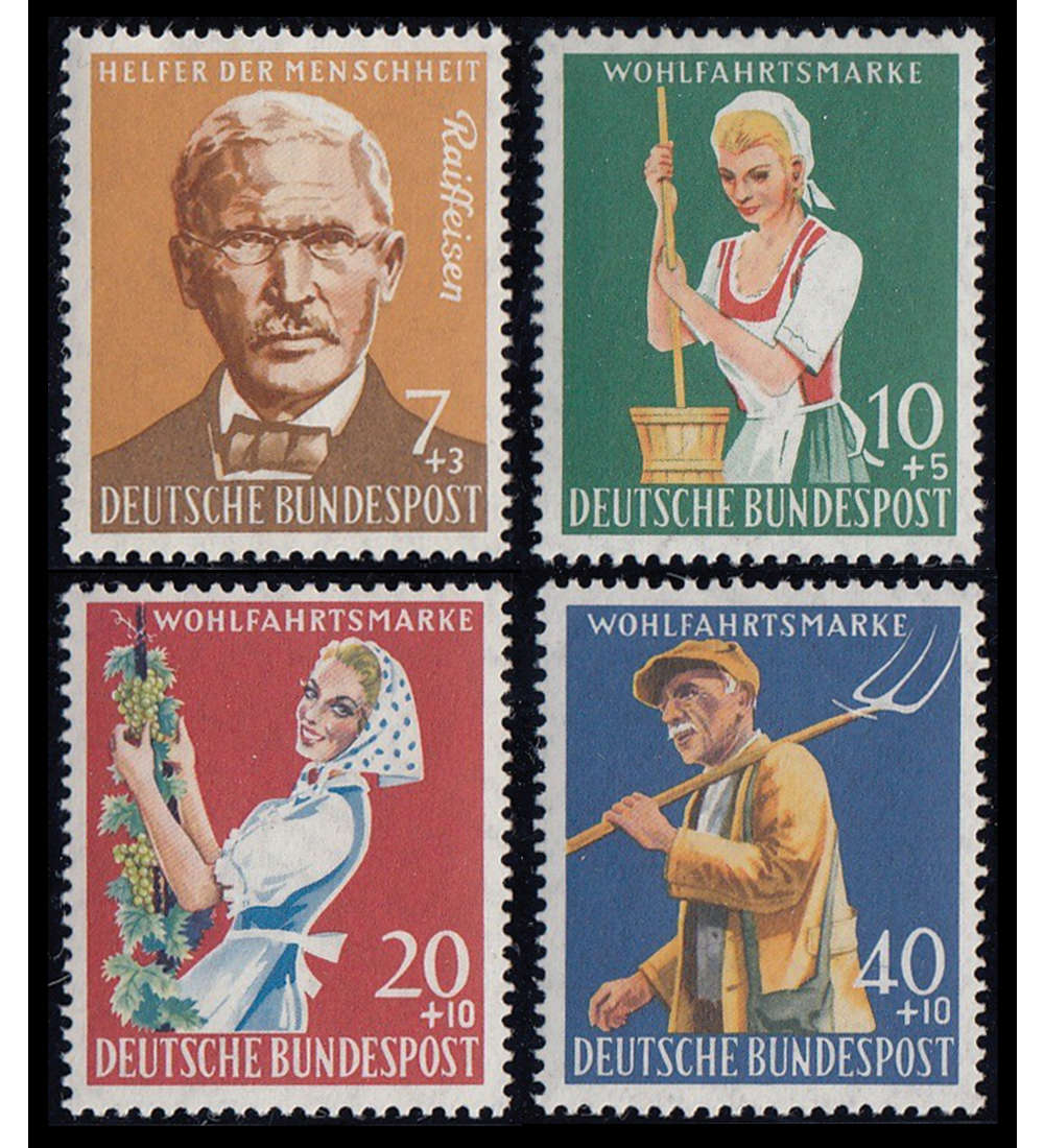 BRD/Berlin 50er-Jahre postfrisch mit Nr. 297-300