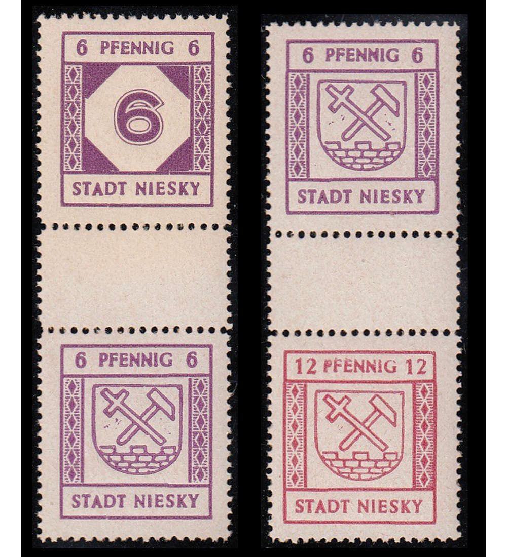 Deutsche Lokalausgabe Zusammendruck SZd 5 +6 postfrisch **