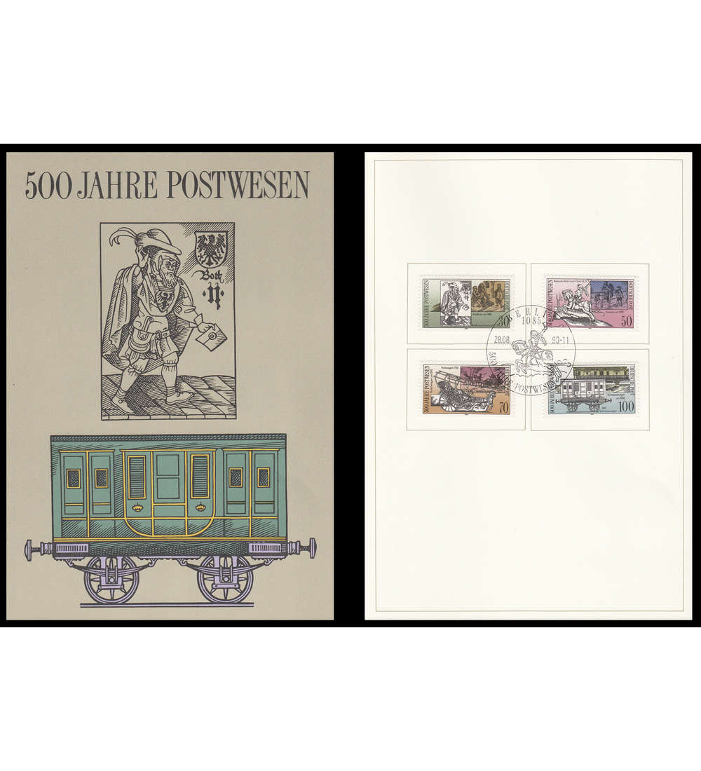 500 Jahre Postwesen mit DDR Nr. 3354-3357