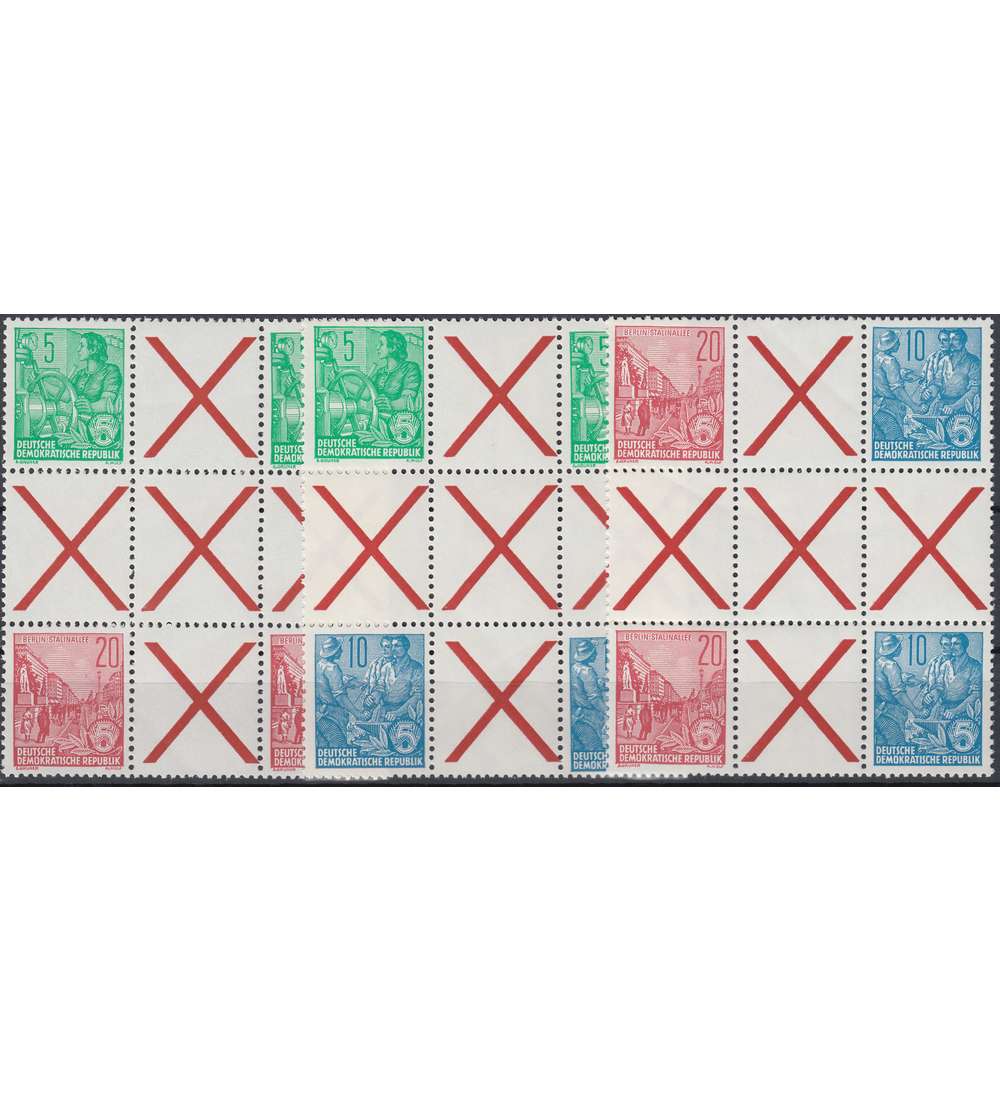 DDR Hz 1-3 postfrisch ** Herzstcke Fnfjahrplan 1955