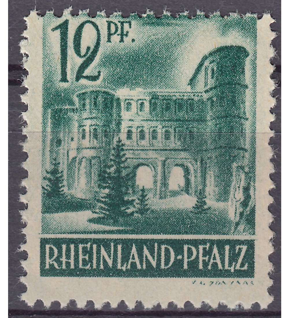 Franzsische Zone Rheinland-Pfalz Nr. 4 postfrisch ** Verzhnung