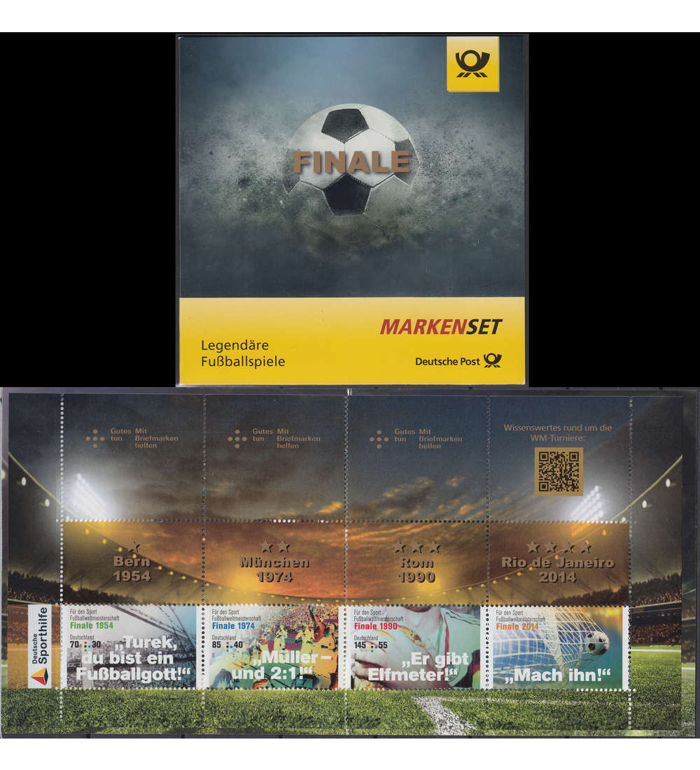 BRD Bund Markenheft Nr. 109 Sporthilfe Fuball 2018 postfrisch **