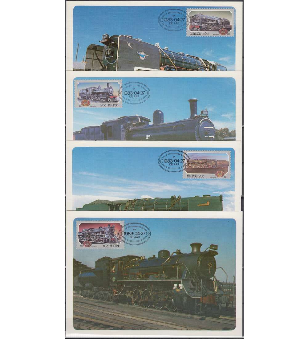 Sdafrika Nr. 630-633 auf Maximumkarten Dampflokomotiven